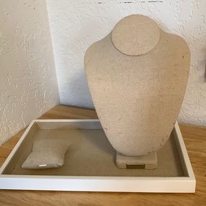 Stella and dot tray necklace display and bracelet display (glue spots)